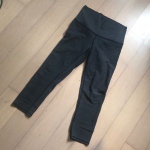 High rise Crop dark grey cotton wunder under